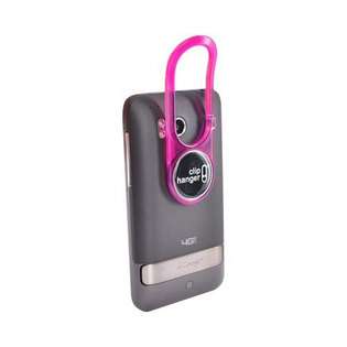 CLIPHANGER PINK Original ClipHanger Stick Cell Phone Holder Clip at 