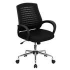 FlashFurniture Mid Back Open Air Mesh Computer Chair in Black