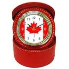 Carsons Collectibles Jewelry Case Clock Red of Canadian Canada Flag