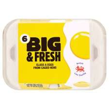 Big And Fresh Eggs Box Of 6   Groceries   Tesco Groceries