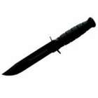Ka Bar Black Short Fighting/Utility Knife Black Straight Edge w/ Kydex 