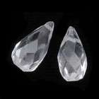 Beadaholique Clear Crystal Quartz Gemstone Faceted Teardrop Beads 10 