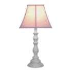 Creative Motion White Base Resin Table Lamp   Pink (with 13 W, CFL 