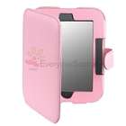 New Pink Leather Skin Case+3X LCD Screen Protector For B&N Nook Color