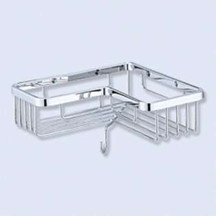   Shower Basket with Hook chrome finish on solid brass 