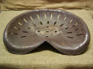 Vintage Metal Tractor Seat  Antique Old Farm Iron Tool  