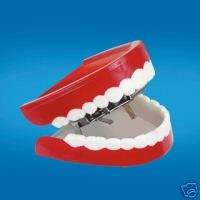 LARGE WIND UP CHATTERING TALKING TEETH NOVELTY  