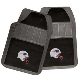  New England Patriots Rubber and Cloth 2pc Universal Floor 