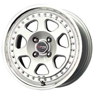  Drag DR 27 Silver Machined Wheel (15x7/4x100mm 