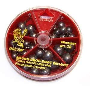  Eagle Claw Round Drop Shot Weight Assortment Sports 