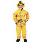 Aeromax Little Boys Yellow Firefighter Halloween Costume Outfit 8/10