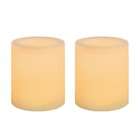 Inglow CG10286CR2 1.75 Inch Tall Flameless Wax Covered Votive Candle 