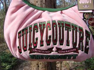 NeW Juicy Couture University Hobo Handbag Crystal Pink  
