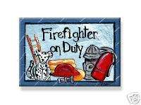 FIREMAN MAGNET Fire fighter fire engine Fire Dept  