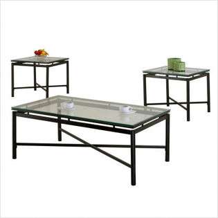 End Tables in Black and Silver 2 Table Set  Essential Home For the 