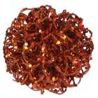 Vickerman 3.5 Sparkling Copper Curly Ball Christmas Ornament