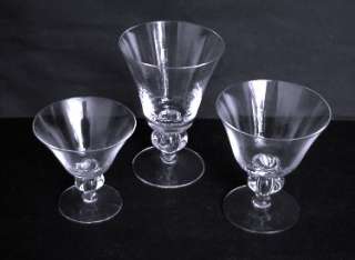 Wine, Water, & Cocktail Glasses 18 pcs Formal Dining Crystal Stems 