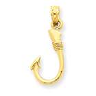 Jewelry Adviser pendants 14k Fish Hook Pendant