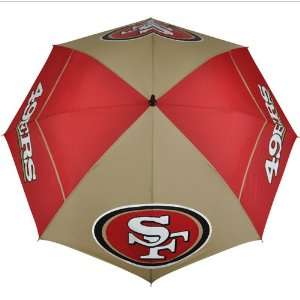  San Francisco 49ers Hybrid Windsheer 62 Golf Umbrella 