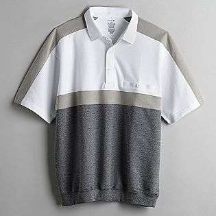 Mens Color Block Polo Shirt  David Taylor Clothing Mens Shirts 