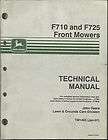 JOHN DEERE F710 AND F725 FRONT MOWER TECHNICAL MANUAL