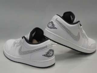 Nike Jordan 1 Phat Low White Grey Sneakers Mens Size 9  