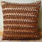   Throw Pillow Covers   Silk Pillow Cover with 3D Metallic Leather Tapes