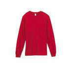 Anvil 5 oz., 100 percent Organic Cotton Long Sleeve T Shirt   RED   S