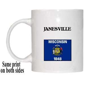    US State Flag   JANESVILLE, Wisconsin (WI) Mug 