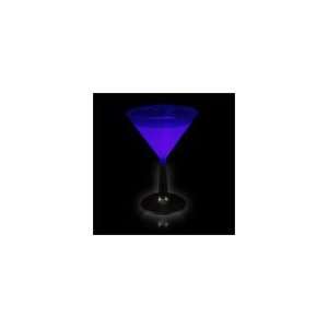  Blue Glowing Martini Glass and Glow Drinkware Sold by the 