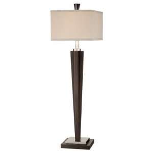  34.25 High Brushed Steel Buffet Lamp in
