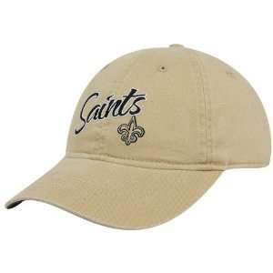   Orleans Saints Ladies Gold Slouch Adjustable Hat