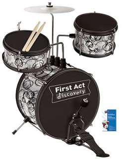 First Act Discovery Jr. Drum Set   Silver   First Act   