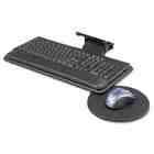   Adjustable Keyboard Platform with Mouse Tray, 18 1/2 x 9 1/2, Black
