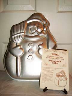 WILTON 1980 Frosty Snowman Cake Pan #502 1646  