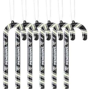  Pittsburgh Penguins 2010 Christmas Candy Cane Ornaments 