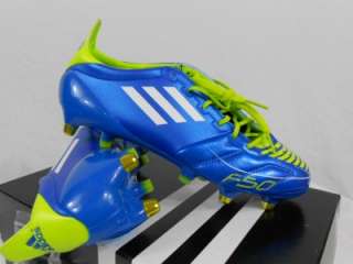   Adizero F50 XTRX SG Leather US 12 Boots Shoes Cleats Blue Green White