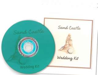 Delux Sand Castle Wedding Invitation Kit on CD  