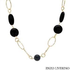   Onyx Ladies Necklace. Length 22 in. Total Item weight 38.7 g. Jewelry