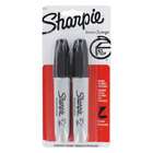 Sharpie Black Chisel Tip Permanent Markers, 2/PK