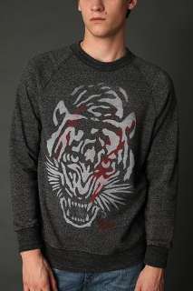 UrbanOutfitters  OBEY Tiger Raglan Crew Pullover