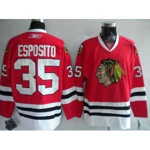 Tony Esposito Jersey Chicago Blackhawks #35 Red Jersey Hockey Jersey 