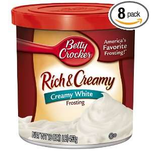 Betty Crocker Rich & Creamy Frosting, Creamy White, 16 Ounce 