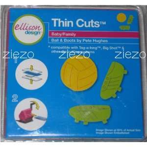    Ellison/Sizzix Thin Cuts Ball & Boots 22094 Arts, Crafts & Sewing