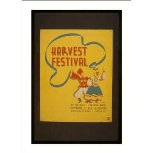  WPA Poster (M) Harvest festival on the mall Central Park 