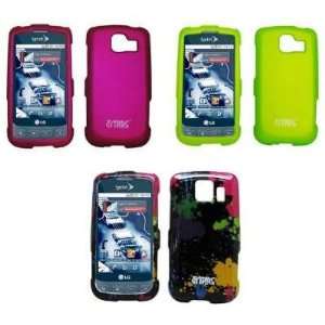   on Case Covers (Hot Pink, Neon Green, Paint Splatter) Electronics