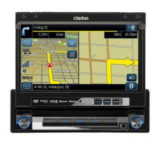  Clarion NZ500 7 In Dash Single Din Touchscreen DVD/CD/ 