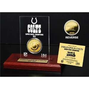  Indianapolis Colts Super Bowl Champs Coin In Etched 