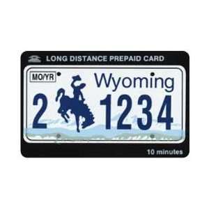  Wyoming License Plate (With Cowboy On Bucking Bronco) 