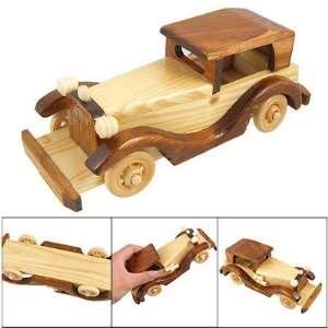   Home Office Wood Color Wooden Old Jalopy Car Toy Decor Toys & Games